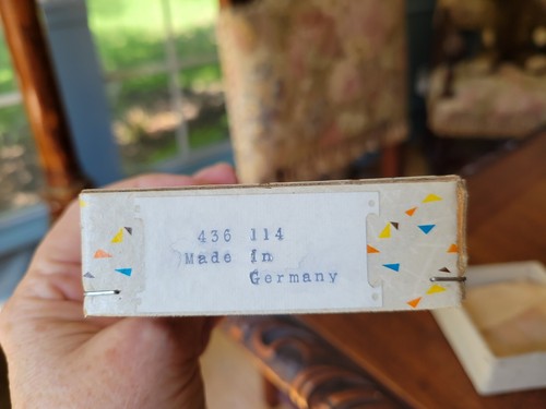 Anillo de madera vintage Erzgebirge Alemania adorno de Navidad con Santa Claus nuevo de lote antiguo - Imagen 5 de 7