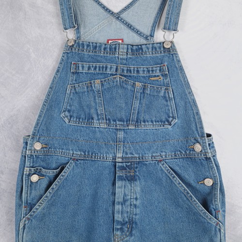 Vintage Old Navy Bib Overalls Girls 16 Blue Relaxed Baggy Relaxed Carpenter Y2K - Picture 2 of 24
