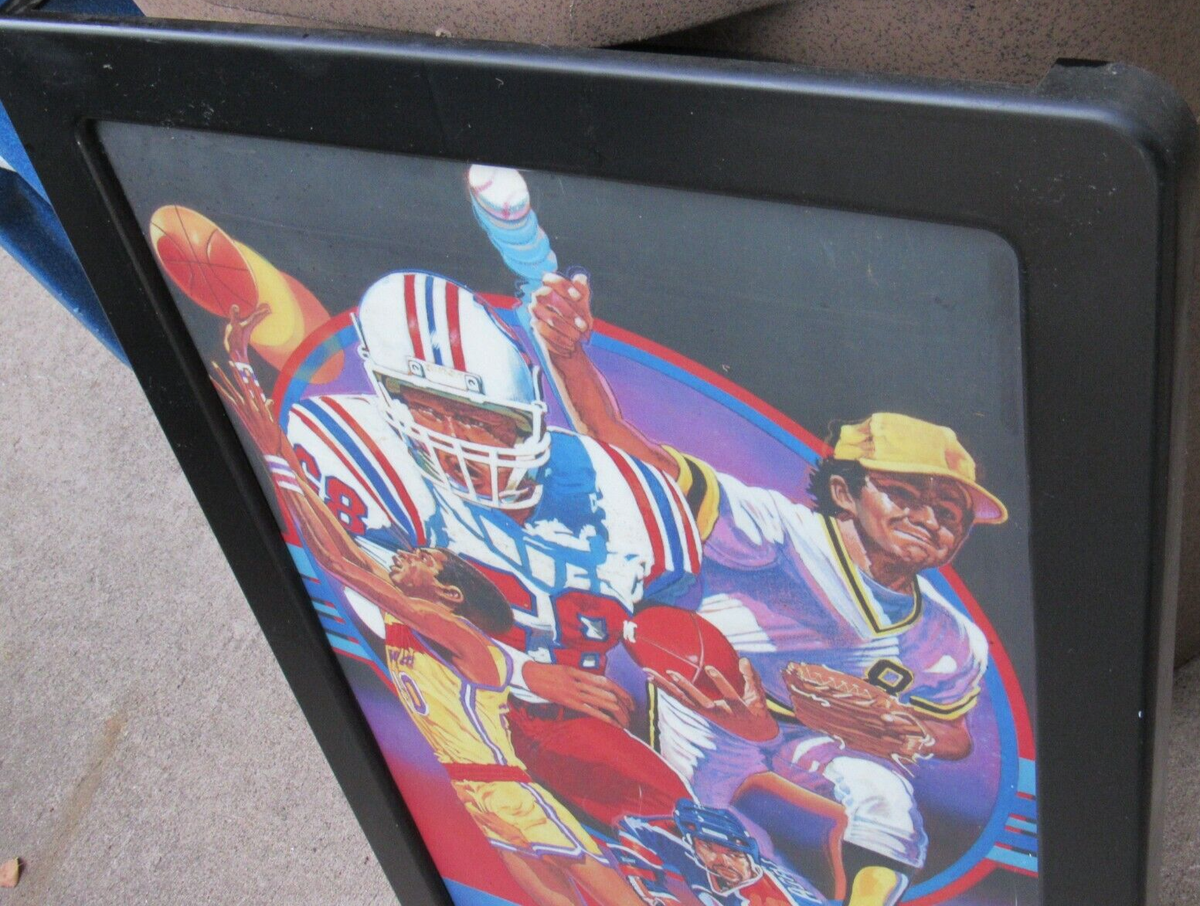 VTG Budweiser Lighted Sports Sign Light Football Baseball