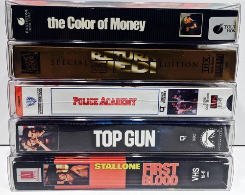 10 klare VHS-Box Schutzfolien für Standard VHS-Kassetten Kunststoff Display Hüllen Boxen - Bild 8 von 8