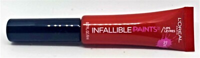 L'Oreal Paris Infallible Lip Paints DIY Red #324 Lipstick Applicator Quick Ship