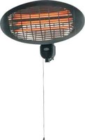 Pro Elec Wall Mounted Patio Heater Electric 2000W 3 Power Settings 240V - Black