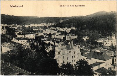 CPA AK Marienbad Blick vom Cafe Egerlander TSCHECHOSLOWAKEI (619608)