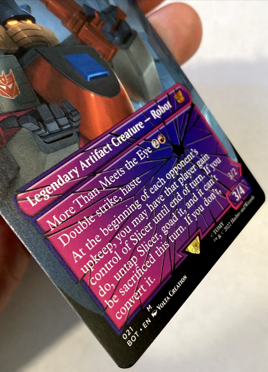 mtg cards like slicer Slicer, Hired Muscle // Slicer, High-Speed Antagonist [6] [Universes  Beyond: Transformers] [Foil] – Face to Face Games