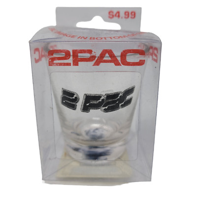 Tupac 2PAC Shot Glass Shooter 2-3/8''  90s Gangster Rap Hip Hop Oldschool