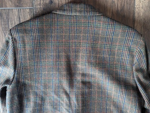 Vintage Sag Harbor Academia Wool Blend Plaid Oversized Blazer Womens Size 14 - Picture 17 of 18