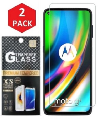2x Motorola Moto G9 Plus Panzerfolie Schutzglas Displayschutz 9H Glas Folie