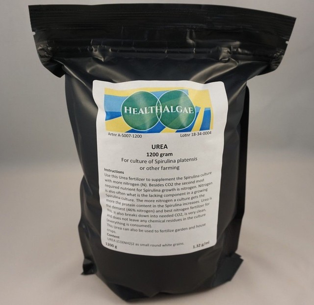 UREA fertilizer, 1200 g (Swedish Grade) for gardening and Spirulina