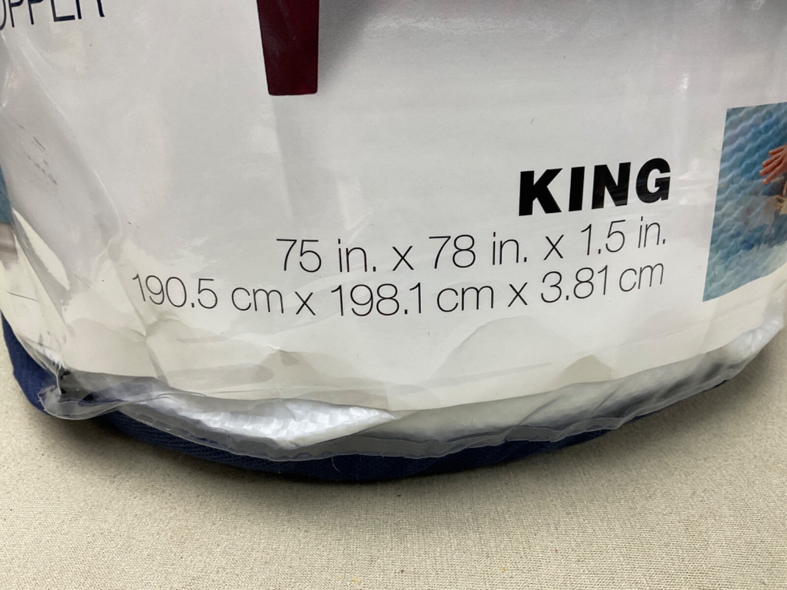 THE BIG ONE, GEL MEMORY FOAM MATTRESS TOPPER (KING,75"X78"X1.5 IN) eBay