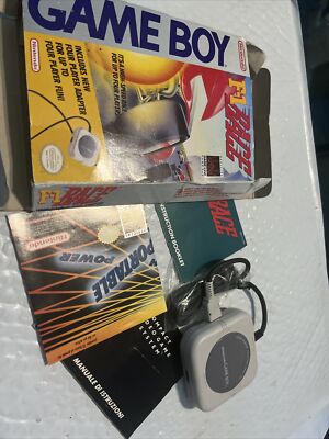 Nintendo DMG-07 Game Boy F-1 Race 4 Player Adapter, Box, Guides, No Game As Pic
