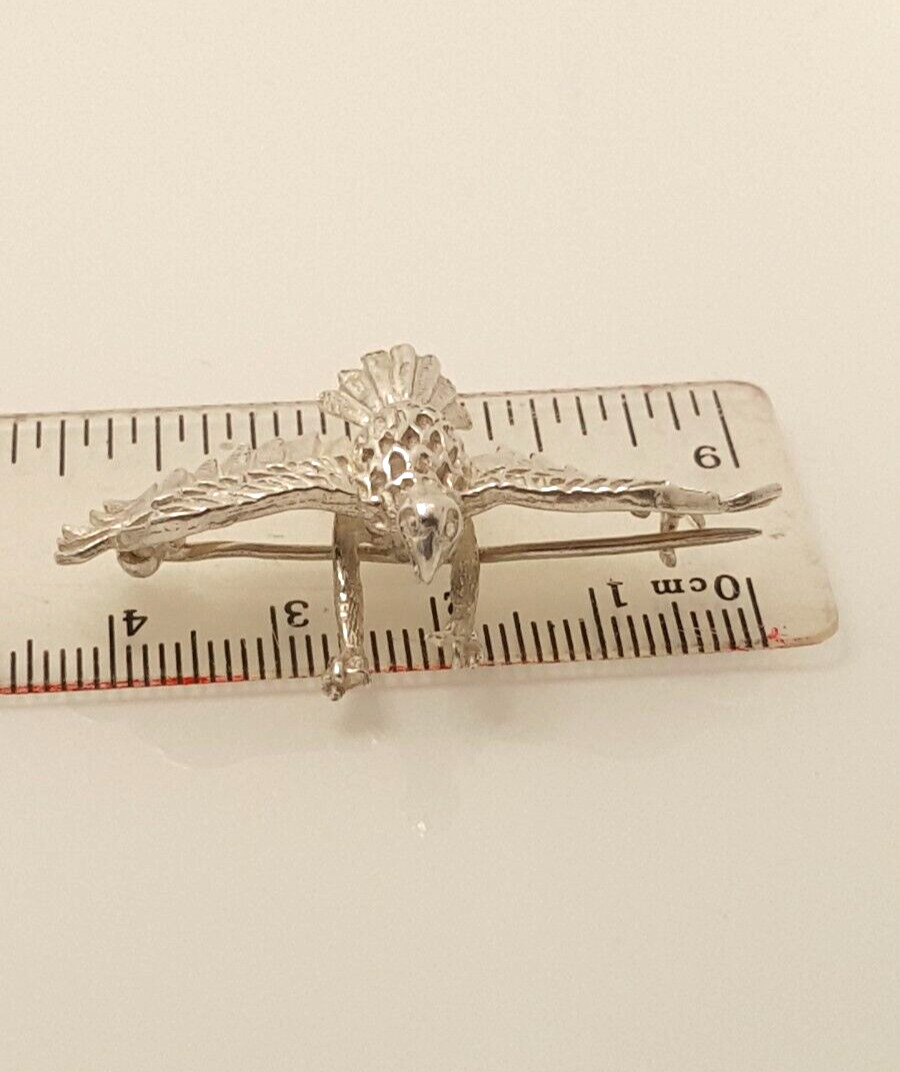 Gorgeous Solid Flying Eagle Design Brooch cum Pen… - image 22
