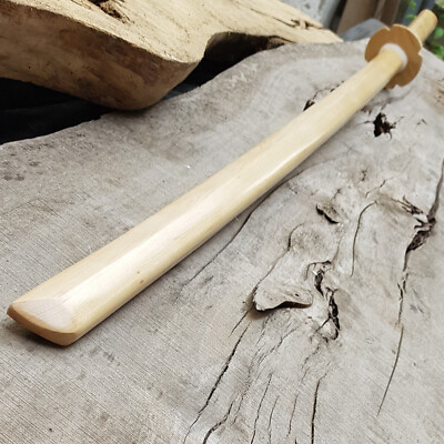Holz Lang Chinesisches Zweihand Wushu Schwert Miao Dao 150 cm (59'') - Hainbuc...