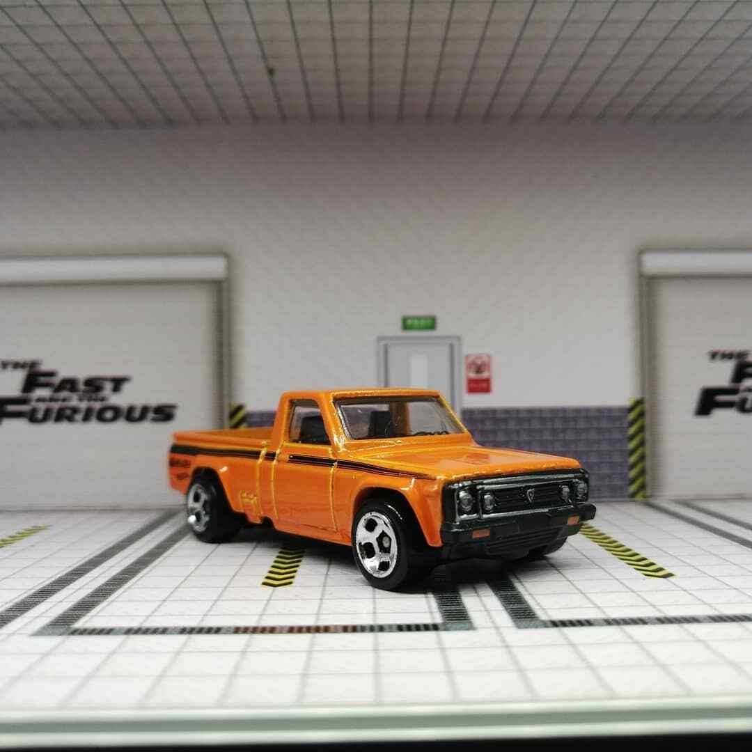 Hot Wheels Orange Mazda Repu HW Hot Trucks Kids Model Diecast Toy
