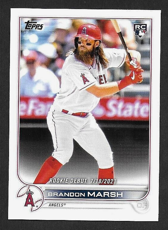 2022 Topps Update Base #US35 Brandon Marsh Philadelphia Phillies Rookie Debut RC