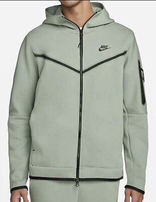 Nike Sportswear Tech Fleece Hoodie Mica Green Black CU4489 330 Men's Extra  Small for sale online | eBay