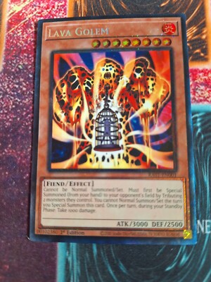 Yu-Gi-Oh! Lava Golem RA01-EN001 Collector's Rare 1st Edition Near Mint