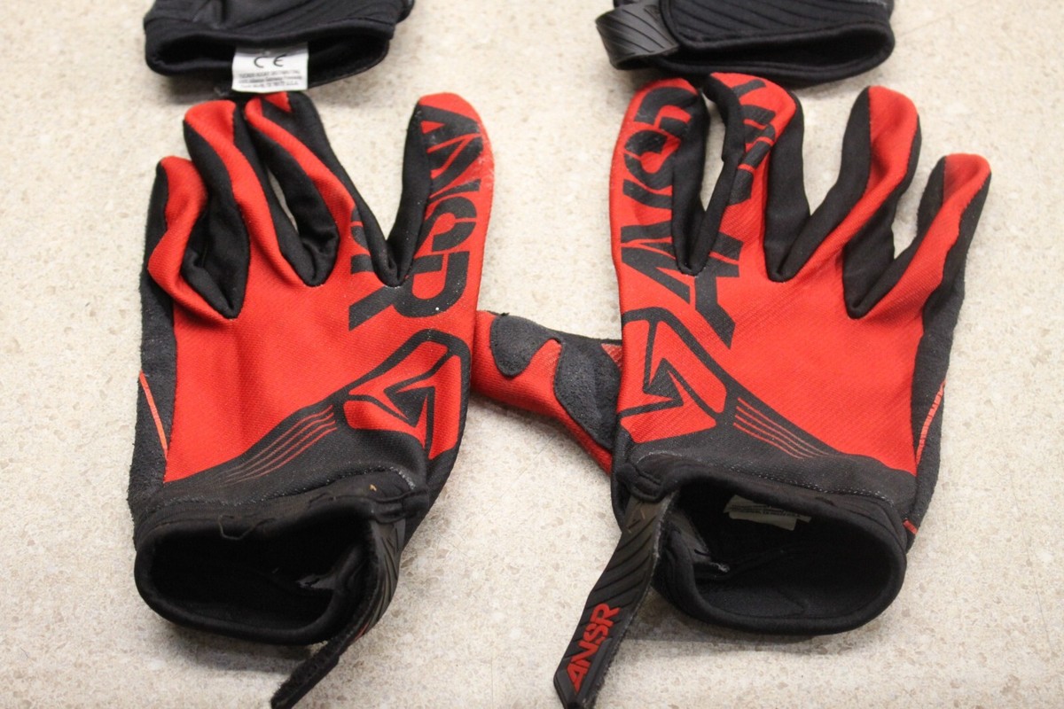 MISSION MX グローブ M Lot of 3 Answer Racing Gloves Black & Red MX Offroad Medium 3529
