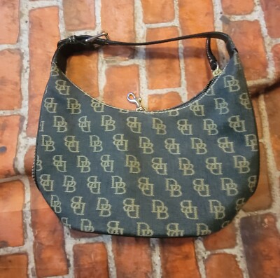 Dooney & Bourke Signature DB Design Hobo Bucket Bag Small  Dooney & Bourke Signature DB Mini Drawstring Bucket Crossbody main image 0