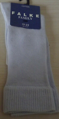 Falke 11645 - Family - Socken Kniestrümpfe - Gr.: 19-22 - Blau powder blue 6250