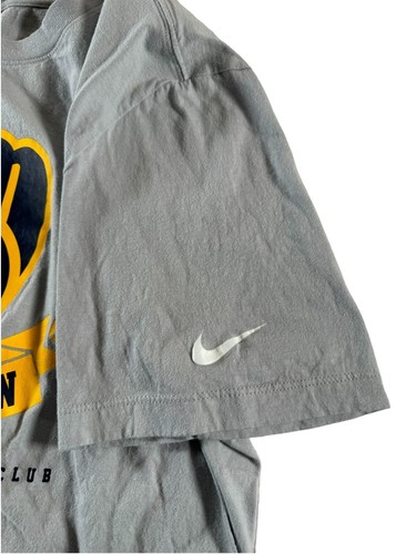 Nike Tee Milwaukee Brewers T-Shirt Gray MLB Baseball True Brew Men's XL - Picture 2 of 9
