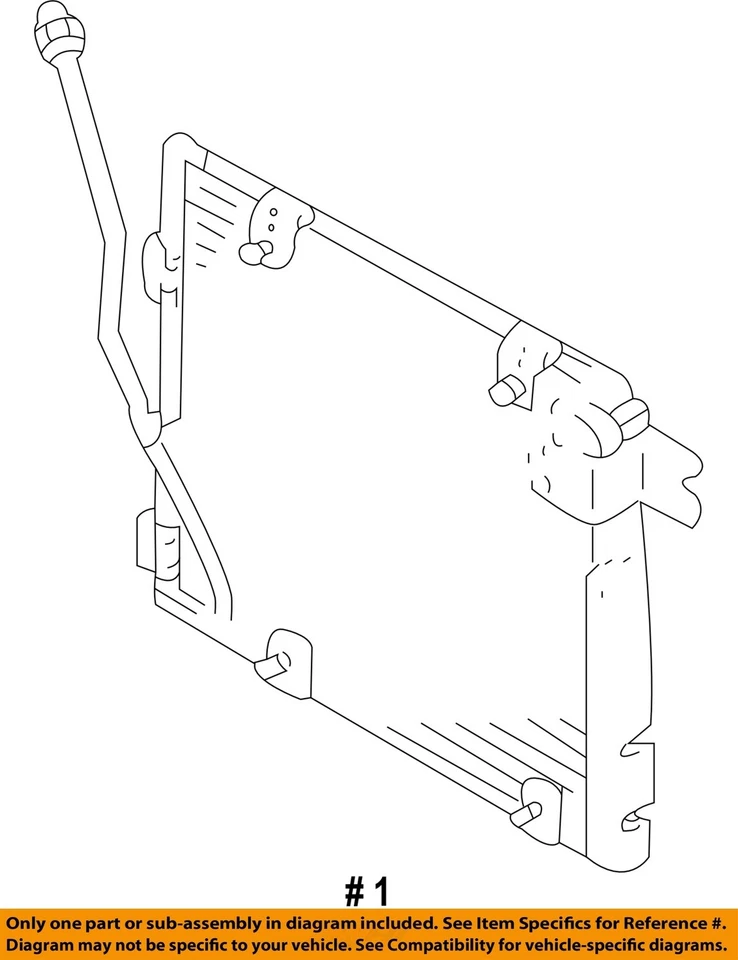 Condensador de aire acondicionado usado se adapta a: Chevrolet Tracker 2000 grado A Foto 4 de 4