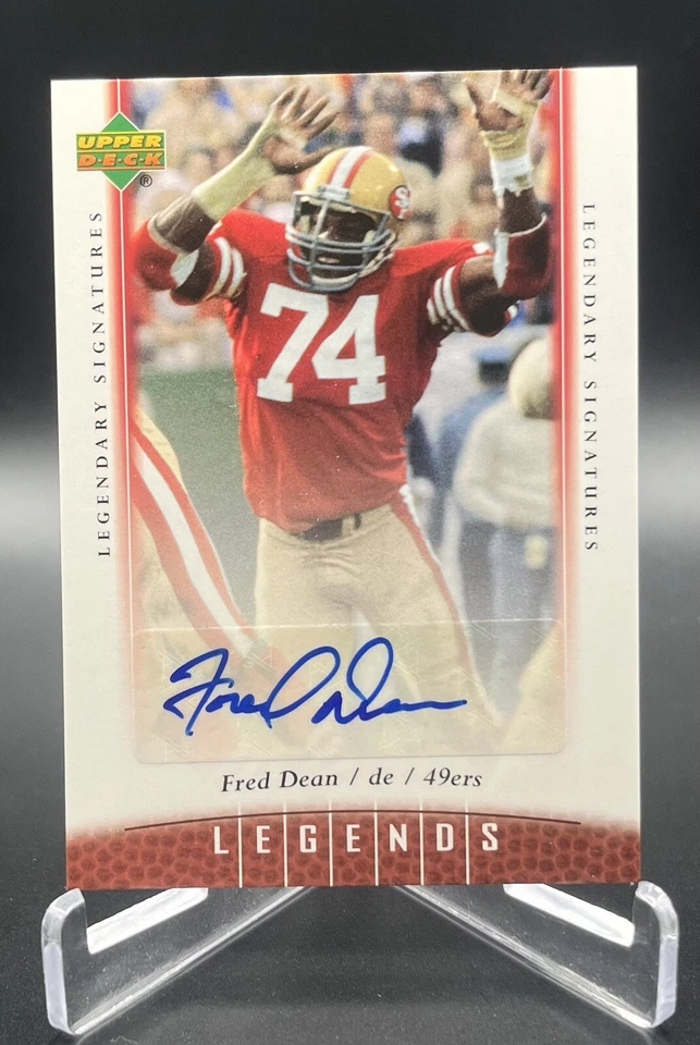 2006 UD Legends Legendary Signatures (3) Card Lot: F. Dean/D. Stephenson/Walls - Image 2 of 4