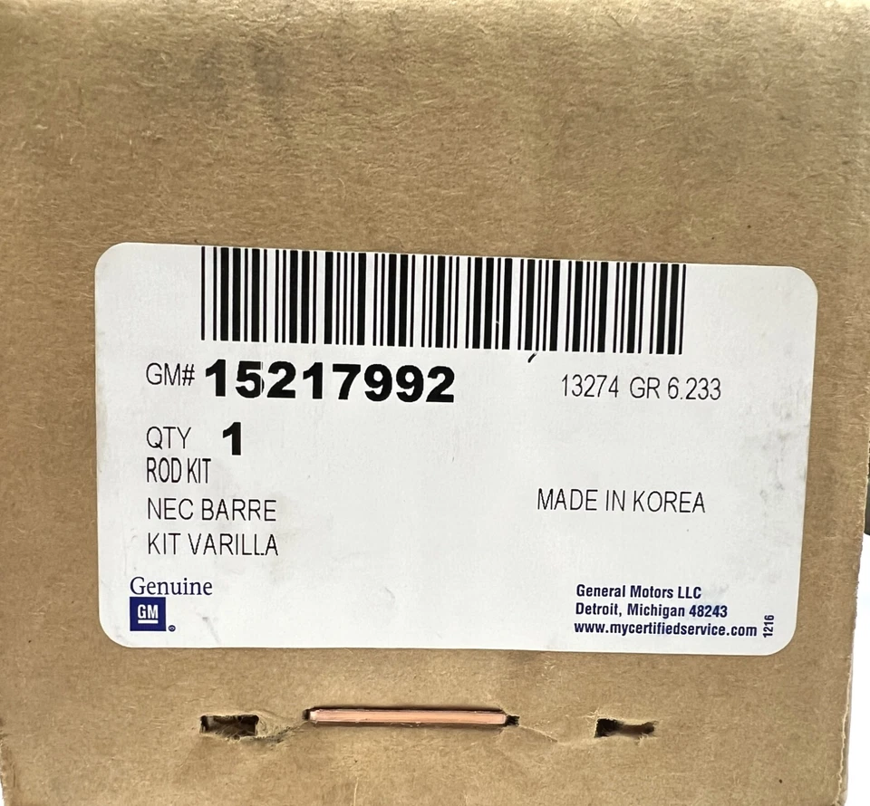 Genuine GM 2006 -2007 Hummer H3 Steering Linkage Outer Tie Rod End 15217992 - Image 2 of 4