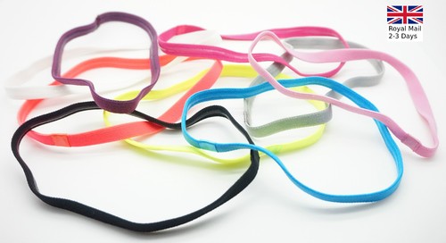 Regno Unito Donna Uomo Fascia Capelli Corda Elastica Yoga Sport Palestra Accessori - Foto 2 di 16