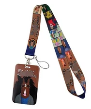 Bojack Horseman Character Themed Lanyard w/ ID Holder Keychain