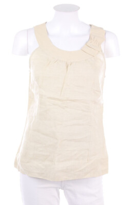 Etam Blouse Top Linen D 34 beige NEW