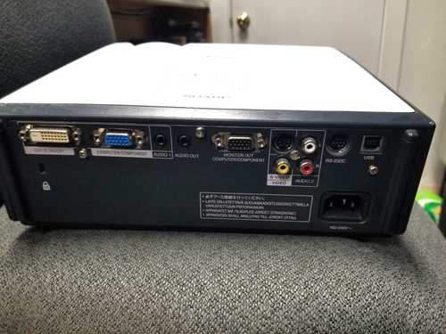 Sharp Notevision XR-32X DLP Multi-Media 2500 Lumens Projector Low Lamp Hours - Picture 7 of 7