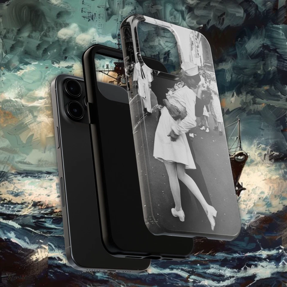 Enfermera Sailor Kisses - Funda Teléfono iPhone/Samsung Galaxy - Fotos Segunda Guerra Mundial Foto 2 de 4