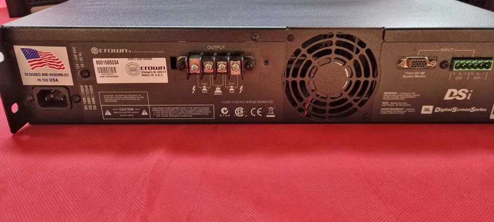Crown DSi 1000 Amplificatore Stereo 1000 watt con DSP incorporato - Bild 4 von 4