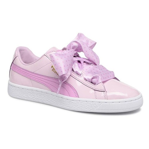 puma pink bow trainers