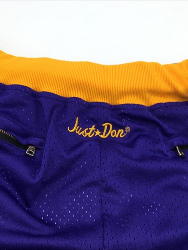 Just Don Los Angeles Lakers 1996-97 Shorts Men's Size Extra Large XL - Picture 6 of 8