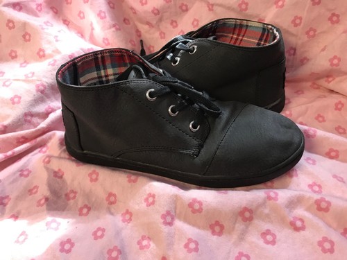 Toms Black Shoes Youth 3.5 3 1/2 - 第 1/11 張圖片