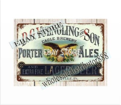 brewing porter lager Ales liquor drink club bar tin sign brewery memorabilia
