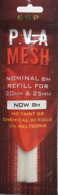 ESP PVA MESH UNIVERSAL REFILL 20 & 25mm - FISHING ACCESSORY - 8m