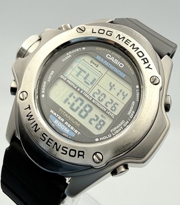 激安 店 【極美品】カシオ潜水王最終型SPF-100チタンSEA-PATHFINDER 