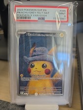 Pokemon Pikachu/Grey Felt Hat Van Gogh SVP-En Black Star Promo MINT PSA 9