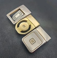 Vintage Pierre Cardin Gold Silver Tone Belt Buckle Lot Of 3 Heavy Hardware Parts