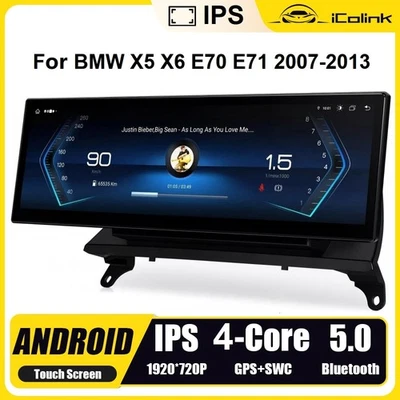Android 14 Autoradio für BMW X5 X6 E70 E71 14,9" Touchscreen USB CCC CIC NBT 4G - Bild 1 von 4