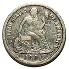 1891-S Seated Liberty Dime G Details Environmental Damage Silver #1091