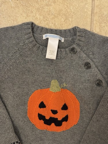 Janie And Jack Pumpkin Sweater Size 4 - Picture 2 of 3