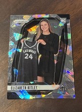 2024 Panini Prizm WNBA #140 Cracked Ice Silver Prizm Elizabeth Kitley RC LV Aces
