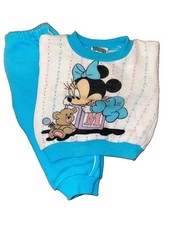 Vintage 1984 Disney Babies Minnie Mouse 2 Pc Outfit Set 0-6M Catton Bros