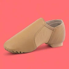 Leather Jazz Shoe Slip On for Girls and Boys 13.5 Little Kid Brown