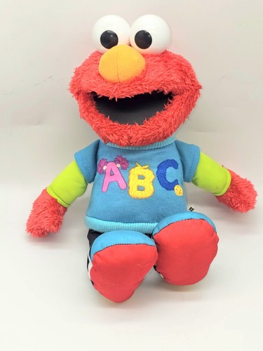 2013 Sesame Street Talking ABC Elmo Sings Alphabet Song Learning Plush 12" WORKS