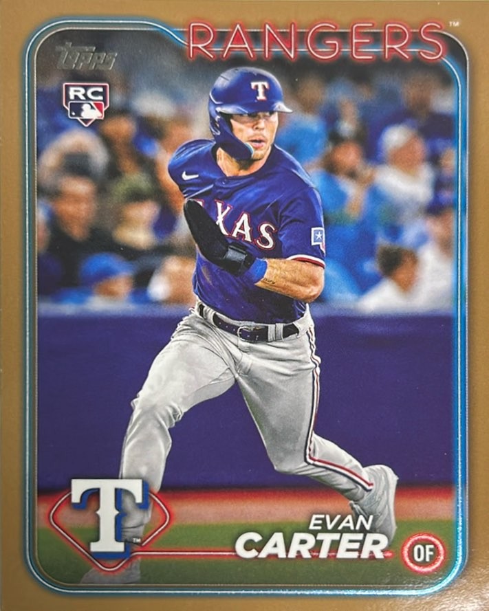 2024 Topps Base Set Series 1#280 Evan Carter Gold