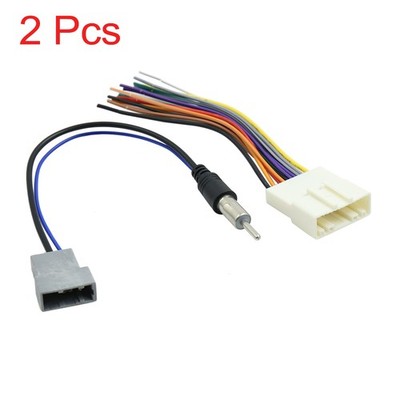 2 In 1 Auto Radio DVD Kabelbaum mit Antennen Adapter Kabel für Auto DC 12V
